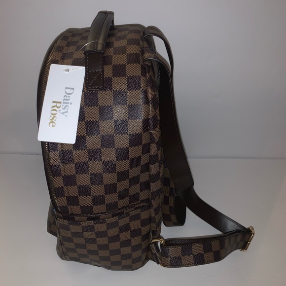 daisy rose checkered backpack
